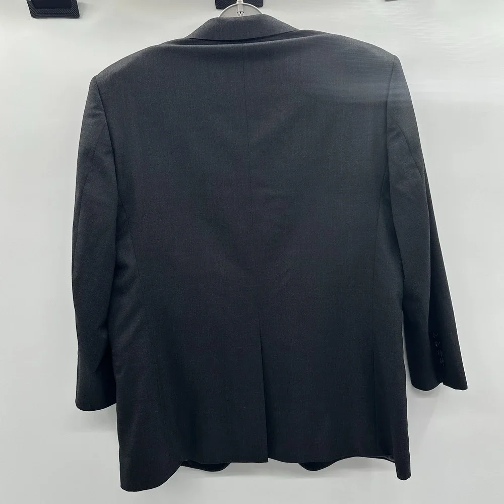 Brooks Brothers Estrato Trabaldo Togna 1840‎ Blazer Mens 42S/W36 Black Gray Wool